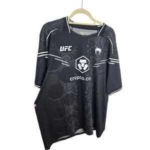 UFC  Black Venum Performance Athletic Fight Night Adrenaline Dry Tech Shirt  2XL